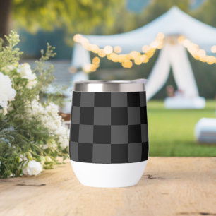 Klassische, moderne Schwarz-Smoky-Schwarz-Schachbr