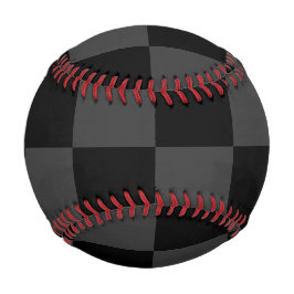 Klassische, moderne Schwarz-Smoky-Schwarz-Schachbr Baseball