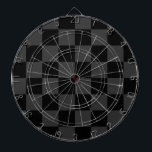 Klassische, moderne Schwarz-Smoky-Schwarz-Schachbr Dartscheibe<br><div class="desc">Das Black & Smoky Black Checkerboard-Muster ist ein zeitloses, aber zeitgemäßes Design, das Eleganz und Vielseitigkeit ausstrahlt. Mit abwechselnd schwarzen und rauchigen schwarzen Quadraten schafft diese geometrische Komposition einen kühlen, aber subtilen Kontrast und ist somit perfekt für Mode, Innenarchitektur und Accessoires. Die monochrome Ästhetik verleiht sich in klassische und moderne...</div>