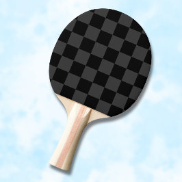 Klassische, moderne Schwarz-Smoky-Schwarz-Schachbr Tischtennis Schläger