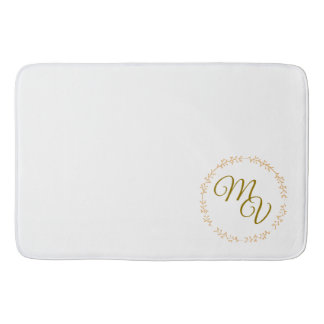 Klassische Monogramm-Badmatte - Wahl von Größen Badematte