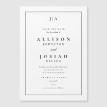 Klassische Monogramm-Hochzeit speichert das Datum