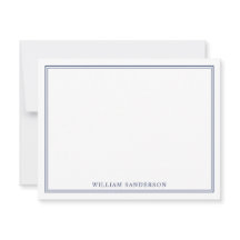 Klassische Monogramm-Personalisierte Note-Karte
