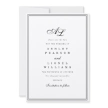 Klassische Monogramm Schwarz/Weiß Traditionelle Ho