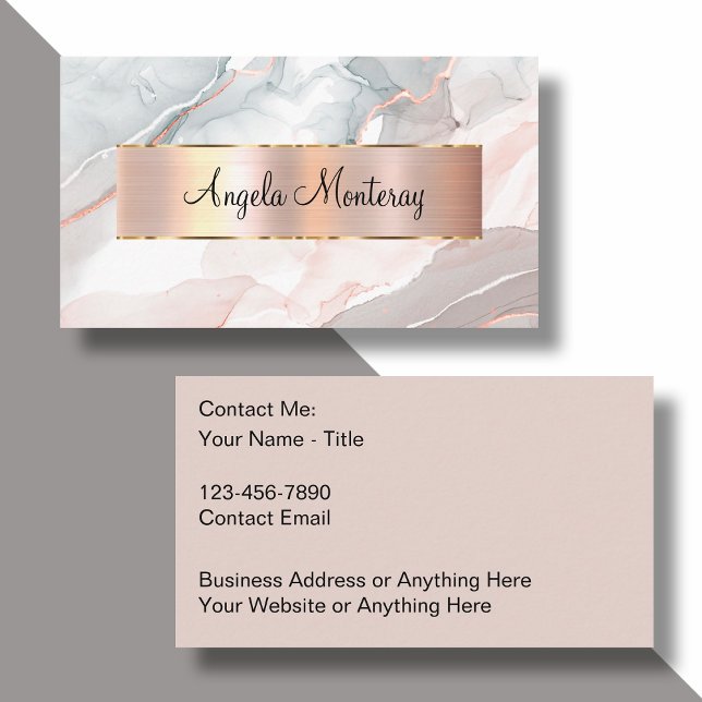 Klassische Monogramm-Visitenkarten mit Eleganz Terminkarte (Von Creator hochgeladen)