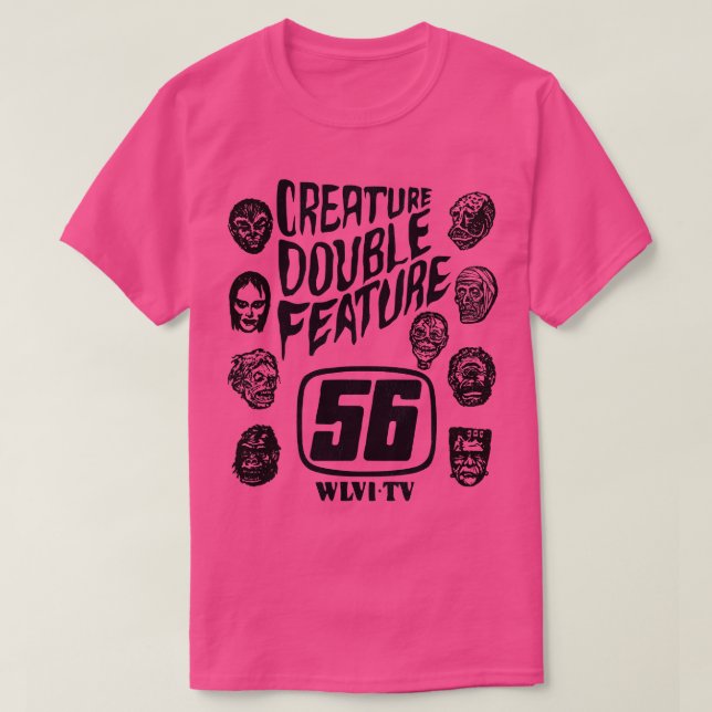 Klassische Monster der Kreatur mit doppelter Funkt T-Shirt (Design vorne)