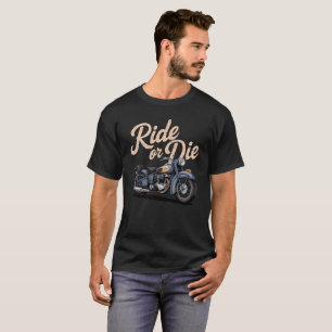 Klassische Motorrad-Skizze eines Bikers aus den 19 T-Shirt