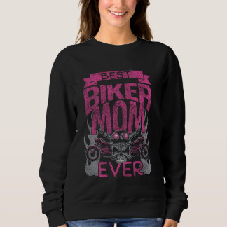 Klassische Motorradbikerin Mutter Beste Bikerin Mu Sweatshirt