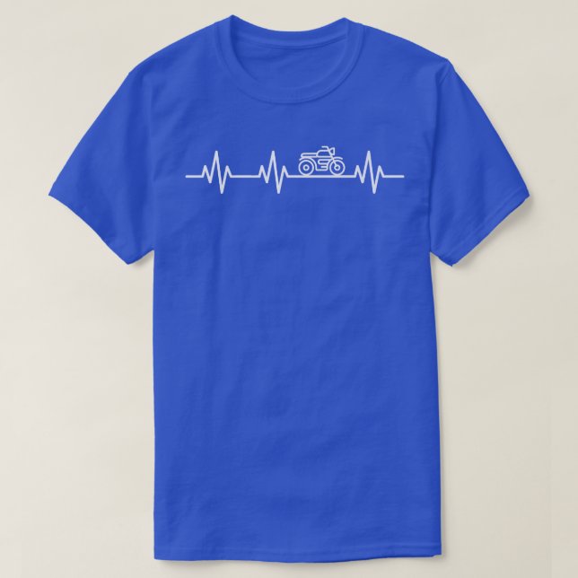 Klassische Motorradfahrer Heartbeat Liebe Li T-Shirt (Design vorne)