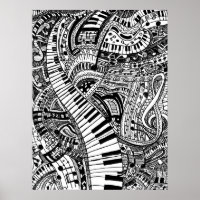 Klassische Musik mit Klaviertastatur
