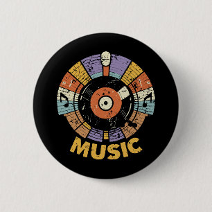 klassische Musik Retro Button