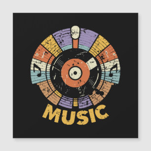 klassische Musik Retro Magnetkarte