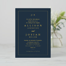 Klassische Navy Blau Hochzeit