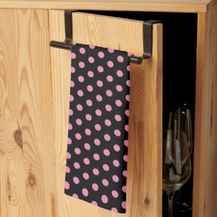 Klassische Niedliche Retro-Rosa Polka-Punkte auf s Geschirrtuch