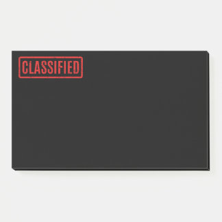 Klassische Noten mit schwarzem Stempel Post-it Klebezettel