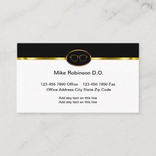 Klassische Ophthalmologin Eye Doctor Business Card Visitenkarte