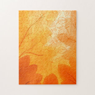 Klassische orange Blätter Herbst