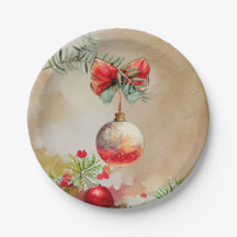 Klassische Ornamente mit Kiefernzweigen