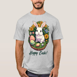 Klassische Ostersonnige Illustration. Frohe Ostern T-Shirt