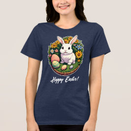 Klassische Ostersonnige Illustration. Frohe Ostern Tri-Blend Shirt