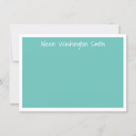Klassische Personalisiert Blue Flat Note Card Einladung