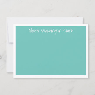 Klassische Personalisiert Blue Flat Note Card Einladung
