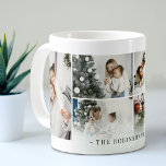 Klassische Personalisierte Familiensammlung | Benu Kaffeetasse<br><div class="desc">Erstellen Sie Ihre eigene Foto Collage Kaffee Tasse. Dieses Design ist klassisch und modern in seinem Layout mit 6 Fotos in einem Rastermuster, das leicht von Ihrem Computer oder Telefon heruntergeladen werden kann, und einem weißen Overlay für Sie hinzufügen, um Ihren Text, der leicht mit der Vorlage angepasst werden kann....</div>