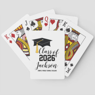 Klassische Personalisierte Graduierungsklammer und Spielkarten
