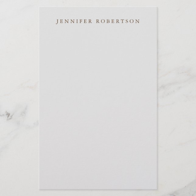 Klassische Personalisierte kundenspezifische Minim Briefpapier (Vorderseite)