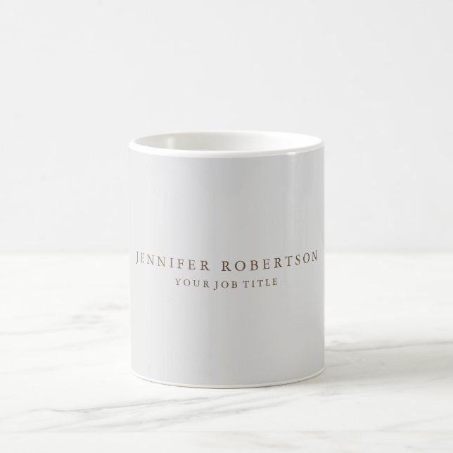 Klassische Personalisierte kundenspezifische Minim Kaffeetasse (Mittel)