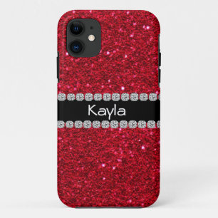 KLASSISCHE PERSONALISIERTE ROTE BLING IPHONE 5 Fal Case-Mate iPhone Hülle