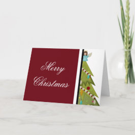 Klassische Personalisierte Weihnachtskarte Feiertagskarte