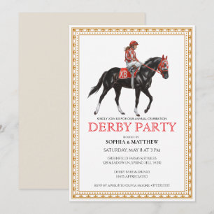 Klassische Pferderennen-Derby-Party-Einladung Einladung