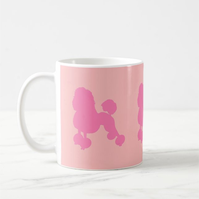 Klassische Pink Poodle Tasse (Links)