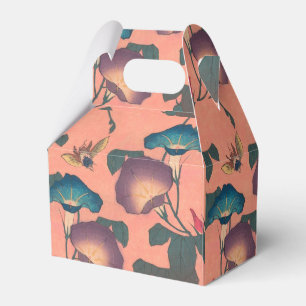 Klassische Pinke Bienen-Blumen-Kunst von Hokusai Geschenkschachtel