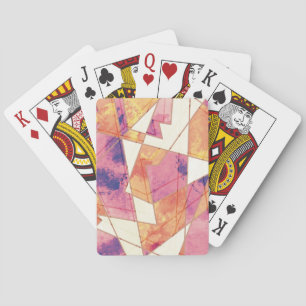 Klassische Playing Cards mit gewaschter Geometrie Spielkarten