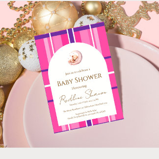 Klassische preppy Teddybär-Baby-Party-Einladung Einladung
