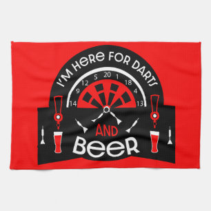 Klassische Pub Darts Geschirrtuch
