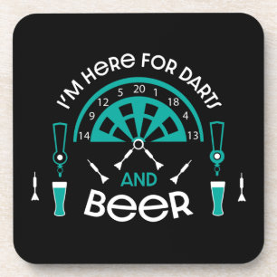 Klassische Pub Darts Getränkeuntersetzer