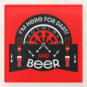 Klassische Pub Darts Glasuntersetzer