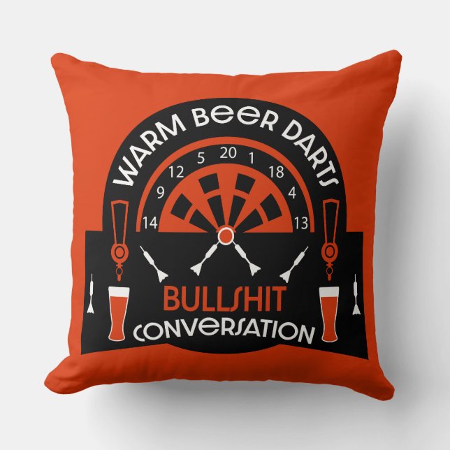 Klassische Pub Darts Kissen (Vorderseite)