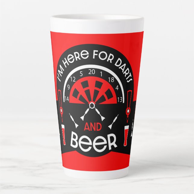 Klassische Pub Darts Milchtasse (Vorderseite)