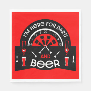 Klassische Pub Darts Serviette