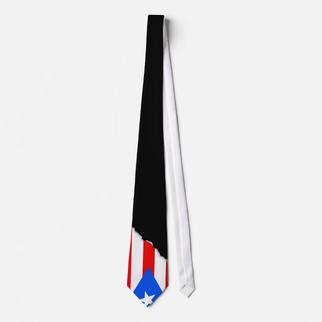 Klassische puerto-ricanische Flagge Krawatte (Vorderseite)
