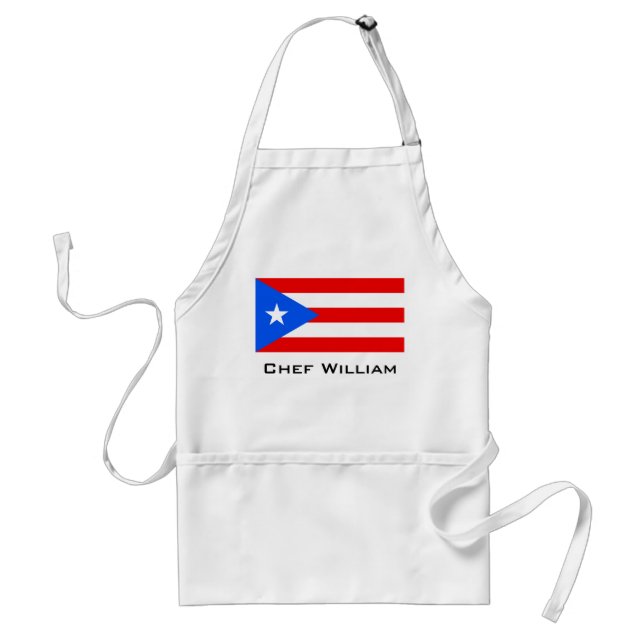 Klassische puerto-ricanische Flagge Schürze (Vorne)