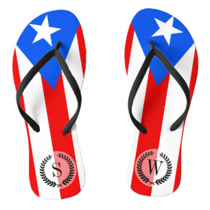 Klassische puerto-rikanische Flagge Flip Flops