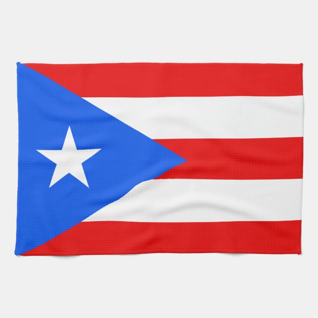 Klassische puerto-rikanische Flagge Handtuch (Horizontal)