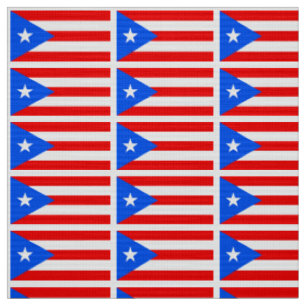 Klassische puerto-rikanische Flagge Stoff
