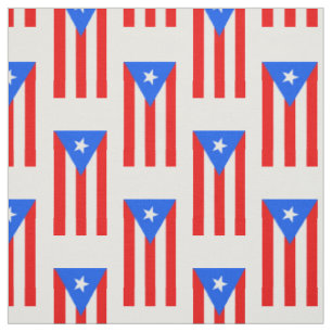 Klassische puerto-rikanische Flagge Stoff