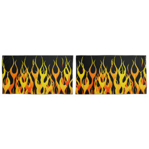 Klassische Racing-Flammen auf Feuer Kissenbezug